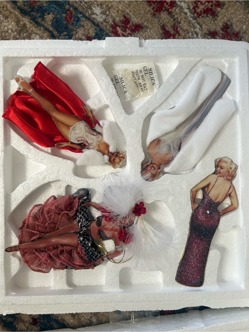 Marilyn Monroe Ornament Set Collectors Item